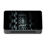 Optical Illusion Square Abstract Geometry Memory Card Reader with CF Front