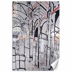 Cityscapes England London Europe United Kingdom Artwork Drawings Traditional Art Canvas 20  X 30   by Simbadda