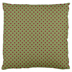 Polka Dots Large Flano Cushion Case (one Side) by Valentinaart