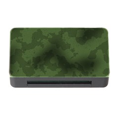 Vintage Camouflage Military Swatch Old Army Background Memory Card Reader With Cf by Simbadda