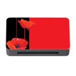 Flower Floral Red Back Sakura Memory Card Reader with CF Front