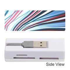 Wavy Stripes Background Memory Card Reader (stick)  by Simbadda