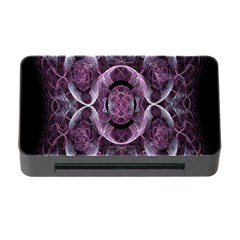 Fractal In Lovely Swirls Of Purple And Blue Memory Card Reader With Cf by Simbadda