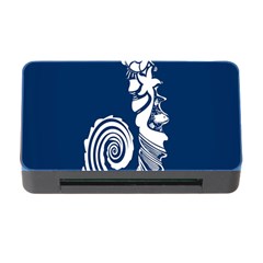 Coral Life Sea Water Blue Fish Star Memory Card Reader With Cf by Mariart