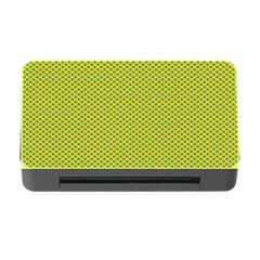 Polka Dot Green Yellow Memory Card Reader With Cf by Mariart