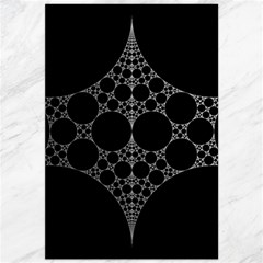 Drawing Of A White Spindle On Black Canvas 20  X 30   by Nexatart