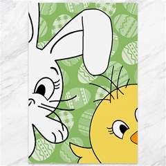 Easter Bunny And Chick  Canvas 12  X 18   by Valentinaart