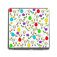 Easter Lamb Memory Card Reader (square) by Valentinaart