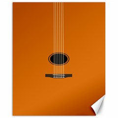 Minimalism Art Simple Guitar Canvas 16  X 20   by Mariart