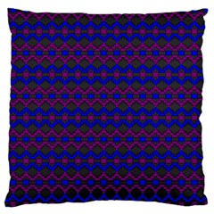 Split Diamond Blue Purple Woven Fabric Large Cushion Case (two Sides) by Mariart