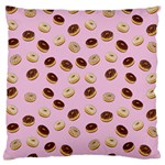 Donuts pattern Large Flano Cushion Case (Two Sides) Front