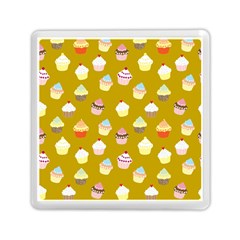 Cupcakes Pattern Memory Card Reader (square)  by Valentinaart