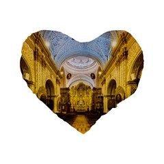 Church The Worship Quito Ecuador Standard 16  Premium Heart Shape Cushions by Nexatart