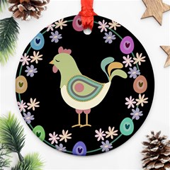 Easter Round Ornament (two Sides)