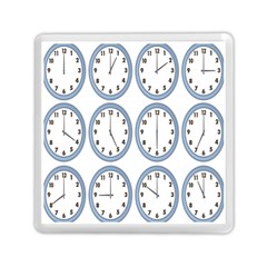 Alarm Clock Hour Circle Memory Card Reader (square)  by Mariart