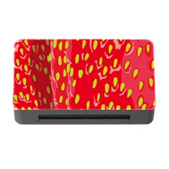 Fruit Seed Strawberries Red Yellow Frees Memory Card Reader With Cf by Mariart