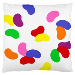 Seed Beans Color Rainbow Large Flano Cushion Case (two Sides) by Mariart