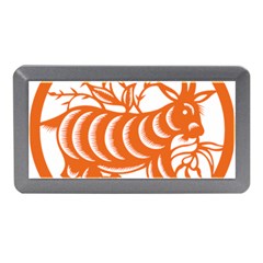 Chinese Zodiac Goat Star Orange Memory Card Reader (mini) by Mariart