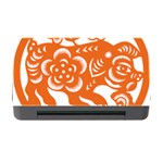 Chinese Zodiac Horoscope Pig Star Orange Memory Card Reader with CF Front
