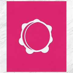 Circle White Pink Canvas 20  X 24   by Mariart