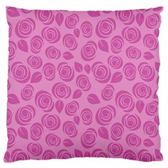 Floral Pattern Large Flano Cushion Case (one Side) by Valentinaart