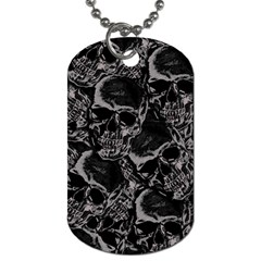 Skulls Pattern Dog Tag (two Sides) by ValentinaDesign