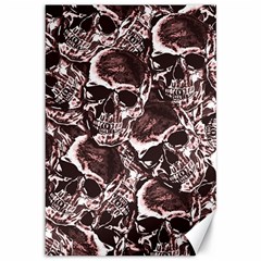 Skull Pattern Canvas 12  X 18  