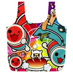 Cute Doodles Wallpaper Background Full Print Recycle Bags (l)  by Nexatart