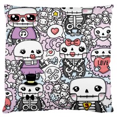 Kawaii Graffiti And Cute Doodles Large Flano Cushion Case (two Sides) by Nexatart