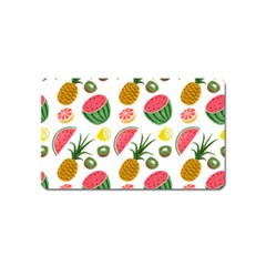 Fruits Pattern Magnet (name Card) by Nexatart