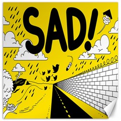 Have Meant  Tech Science Future Sad Yellow Street Canvas 12  X 12   by Mariart