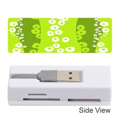Sunflower Green Memory Card Reader (stick)  by Mariart