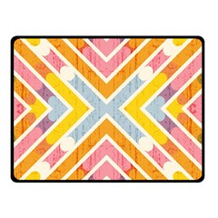 Line Pattern Cross Print Repeat Double Sided Fleece Blanket (small)  by Nexatart