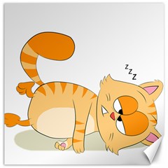Even Cat Hates Monday Canvas 12  X 12   by Catifornia