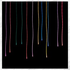 Falling Light Lines Perfection Graphic Colorful Canvas 12  X 12   by Mariart