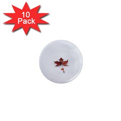 Winter Maple Minimalist Simple 1  Mini Magnet (10 Pack)  by Nexatart