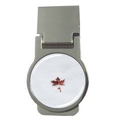 Winter Maple Minimalist Simple Money Clips (round)  by Nexatart