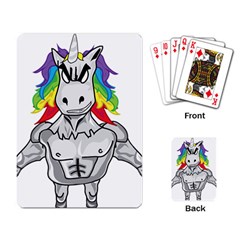 Angry Unicorn Playing Card by KAllan