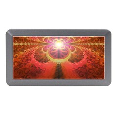 Liquid Sunset, A Beautiful Fractal Burst Of Fiery Colors Memory Card Reader (mini) by jayaprime
