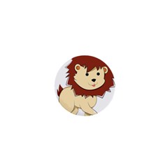 Happy Cartoon Baby Lion 1  Mini Buttons by Catifornia
