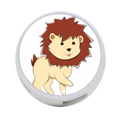 Happy Cartoon Baby Lion 4-port Usb Hub (one Side) by Catifornia