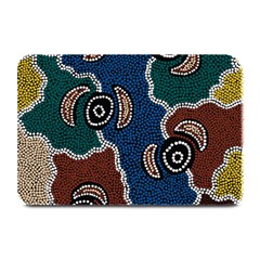 Aboriginal Art - Riverside Dreaming Plate Mats by hogartharts