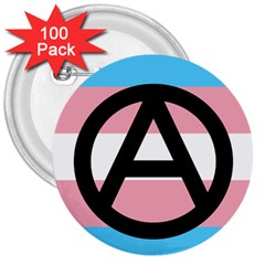 Anarchist Pride 3  Buttons (100 Pack)  by TransPrints