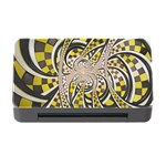 Liquid Taxi Cab, a Yellow Checkered Retro Fractal Memory Card Reader with CF Front