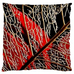 Leaf Pattern Large Cushion Case (one Side) by BangZart
