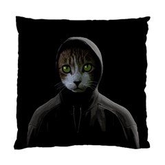 Gangsta Cat Standard Cushion Case (two Sides) by Valentinaart