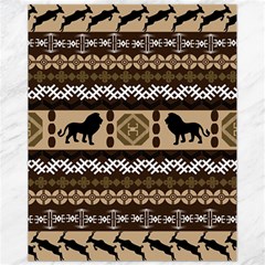 Lion African Vector Pattern Canvas 11  X 14   by BangZart