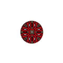 Traditional Art Pattern 1  Mini Buttons by BangZart