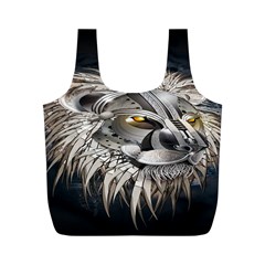 Lion Robot Full Print Recycle Bags (m)  by BangZart