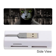 Gangsta Cat Memory Card Reader (stick)  by Valentinaart